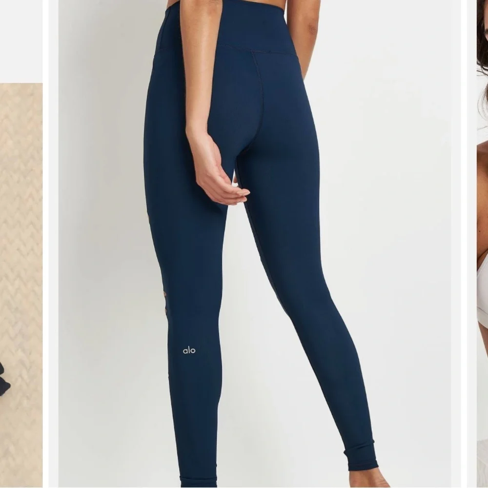 ALO YOGA Ripped Warrior High Waisted Leggings with‎ Ripped Leg Details